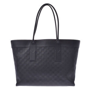 Louis Vuitton Damier Infini Cabas Voyage Black Leather Tote Bag